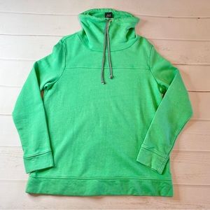 Crown & Ivy - Women’s Green Cowl Neck Sweatshirt